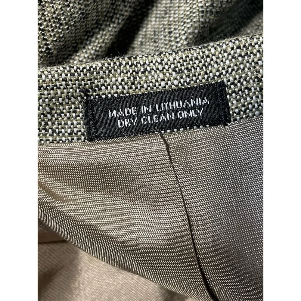 Deans Gate Men's Sport Coat Blazer Two Button Gray 100%Silk Size 44L